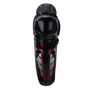 Espinilleras de hockey sobre hielo personalizadas, protectoras, de carcasa rígida, con correas para la rodilla, equipo de protección. - Product Image 2