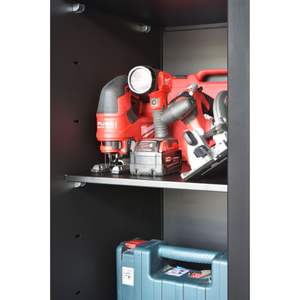 Armoire à outils de haute qualité 48cm armoire de rangement d'outils haute à 3 niveaux pour mécanicien Garage entrepôt atelier industrie de l'acier inoxydable - Product Image 4