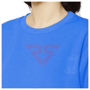 Sublimación de las mujeres sudadera al por mayor logotipo personalizado diseño poliéster algodón señoras en blanco gimnasio manga larga tops sudadera - Product Image 5