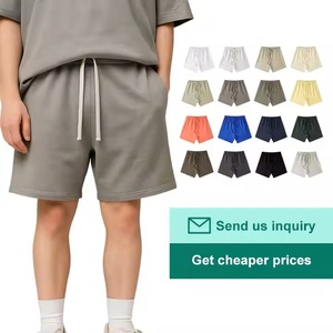 2025 alta calidad diseño personalizado y logotipo 425 GSM 100% algodón pesado hombres pantalones cortos sueltos verano Casual pantalones cortos para hombres - Product Image 1