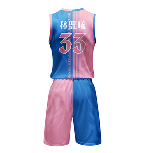 Ventes chaudes Uniforme de basket-ball unisexe personnalisé par sublimation Taille plus grande Imprimé Séchage rapide 100% polyester Respirant Antibactérien - Product Image 3