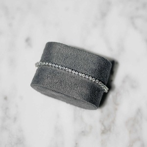 สร้อยข้อมือเทนนิสโมอิสซาไนต์เงินแท้ทำมือที่ได้รับความนิยมมากที่สุดสำหรับแฟน/ภรรยา ของขวัญวันครบรอบ/งานแต่งงาน-ดีไซน์ทันสมัย - Product Image 1