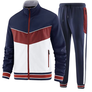 Conjunto Deportivo de Invierno de Alta Calidad de 2 Piezas con Cordón para Hombre, Ropa Deportiva de Fútbol para Entrenamiento y Calentamiento - Product Image 1