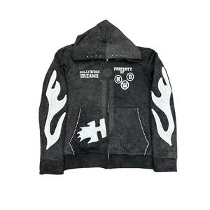 เสื้อฮู้ดผ้าฝ้าย100% หลากสี2024มีฮู้ดโอเวอร์ไซส์หนาพิเศษโลโก้ออกแบบได้ตามต้องการ - Product Image 5