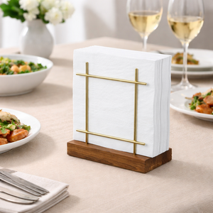 Porte-serviettes moderne, accessoire de table minimaliste, accessoire de décoration de table de luxe, porte-serviettes de style scandinave, contemporain - Product Image 2