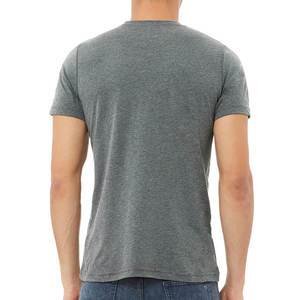<b>Grey</b> O-Neck T-<b>Shirt</b> for <b>Men</b> 100% Cotton Casual Plain Crew with Breathable Jersey Printed Pattern - Product Image 3