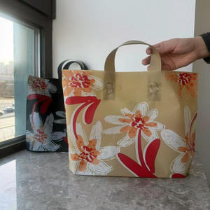 Waterproof Craft Tote Carrier Pattern Thickened Plastic Clothing Shoes Handle Shopping Bags <strong>T</strong>-<strong>shirt</strong> Bag - Product Image 2
