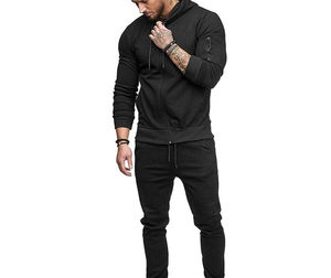 Wholesale Comfortable <b>Men's</b> Custom Design Tracksuit Plus Size <b>Jogger</b> Set for Winter - Product Image 6