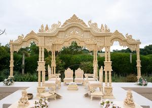 Mandap de mariage Bollywood, Maharani, Mandap de mariage indien, Jodha Akbar, Mandap royal, Rajwada, Mandap de mariage à Chicago - Product Image 5