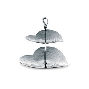 Soporte de aluminio para pasteles y dulces de 2 niveles, soporte para servir chocolates de forma redonda de la mejor calidad a un precio asequible - Product Image 4