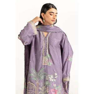 IUSTKSD-1065 Conjunto de Traje de Mujer de 3 Piezas en Seda Natural Bordada, Elegante y con Estilo - Product Image 4