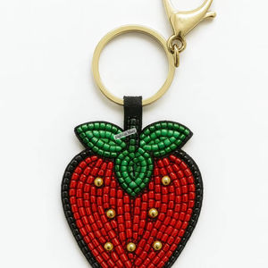 Porte-clés en perles fait main personnalisé, accessoires en perles tendance, vente en gros - Product Image 1