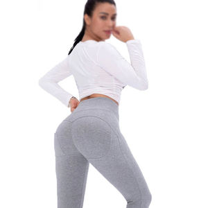 Leggings de Malla de Cintura Alta para Mujer, para Fitness, Yoga y Entrenamiento en Gimnasio, Color y Logotipo Personalizables, Ecológicos, Spandex/Poliéster - Product Image 3