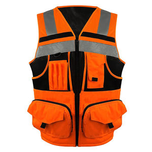 Chaleco de Alta Visibilidad para Hombre de Alta Calidad, Ropa Reflectante Personalizada al por Mayor, Chaleco de Seguridad Reflectante para la Construcción - Product Image 3