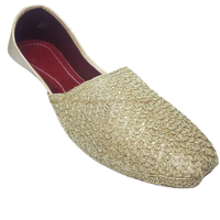 Chaussures Khussa Punjabi multicolores, brodées et ornées de pierres, pour mariage et style décontracté