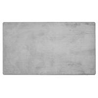Tapis de sol carré gris uni, lavable, adapté aux animaux domestiques, avec dos antidérapant en caoutchouc, pour usage domestique, 68x120 cm