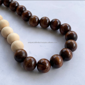 Elegante collar de cuentas de madera y resina de alta calidad para mujer, joyería clásica moderna DIY para fiestas, estilos de amor y artesanía - Product Image 5