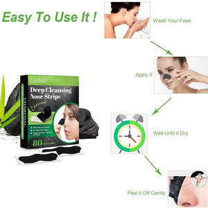 Bandes nasales nettoyantes en profondeur au charbon de bois OEM <span class=keywords><strong>pour</strong></span> éliminer les <span class=keywords><strong>points</strong></span> <span class=keywords><strong>noirs</strong></span>, nettoyage et peeling, autocollants <span class=keywords><strong>pour</strong></span> le <span class=keywords><strong>nez</strong></span> - Product Image 4