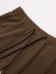 ชุดวอร์มพิมพ์ลายโลโก้พรีเมียมแบบกำหนดเองสำหรับผู้ชาย ผ้า 400 แกรม สีเขียวทหาร ชุดกีฬาฤดูหนาวสไตล์วินเทจ น้ำหนักเบา ผ้าฝ้าย 100% - Product Image 2