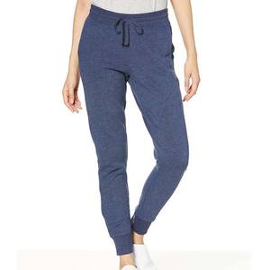 Pantalones de Yoga de cintura media para mujer con bolsillos Pantalones de chándal de algodón Joggers Estilo frontal plano Precio - Product Image 3