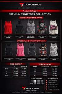 เสื้อกล้ามผู้ชายทรงบ็อกซี่ ผ้าฝ้ายโอเวอร์ไซส์ สไตล์วินเทจ สตรีทแวร์ ประดับคริสตัล พิมพ์ลายสกรีนตามสั่ง พร้อมโลโก้ผู้ผลิต - Product Image 6