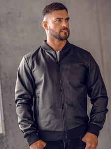 Chaqueta de Cuero Genuino al por Mayor para Hombre, Chaqueta de Motociclista Ajustada, Moderna, Forrada de Lana, Gruesa, para Primavera, Otoño e Invierno - Product Image 4