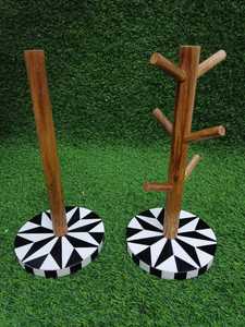 ที่วางแก้วไม้ไผ่แบบพับได้ ดีไซน์หรูหรา เป็นมิตรกับสิ่งแวดล้อม สำหรับตกแต่งบ้าน ใช้จัดระเบียบแก้วบนเคาน์เตอร์ครัว ปรับแต่งได้ - Product Image 6