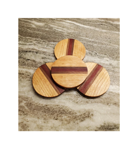 Sous-verres de tasses à thé en bois et en résine nouvellement conçus produit de vente chaud caboteur en résine en bois naturel à un prix raisonnable - Product Image 1