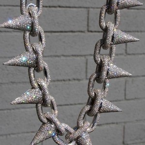 Lujo Hip Hop cadena cubana personalizada diseño único GRA certificado VVS moissanite diamante cadena joyería fina Collar para hombres - Product Image 2