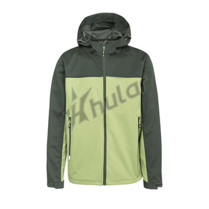 Cortavientos Softshell deportivo de invierno personalizable para hombre, cortavientos de talla grande, ajustado, transpirable, con cremallera, con capucha frontal para deportes al aire libre, correr - Product Image 6