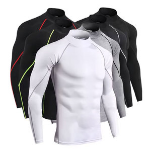Rashguard personnalisé à manches longues pour homme, haute qualité, compression, logo imprimé pour MMA, tissu Spandex/Polyester 180g, impression numérique - Product Image 1