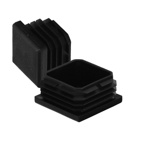 Tappo interno quadrato in plastica 50x50 mm. Nero. Confezione da 100 Unità. - Product Image 1