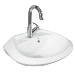 Le meilleur fournisseur au monde vend largement un évier de lavabo durable de forme ronde en céramique blanche pour l'hôtel et la maison. - Product Image 1