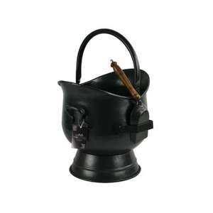 Vintage Iron <b>Coal</b> Bucket with Sturdy Handle Rustic Finish for Fireplace Use Excellent Value - Product Image 2