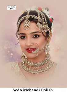 Ensemble de bijoux de mode ethnique pour mariée, plaqué rhodium, zircon, collier ras du cou, boucles d'oreilles, maang tikka, mariage, fiançailles - Product Image 3