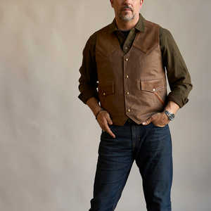 Chalecos de cuero transpirable con logotipo personalizado de gran tamaño y peso pesado al por mayor, chaquetas, chalecos de Cuero 100%, chalecos para hombre - Product Image 2