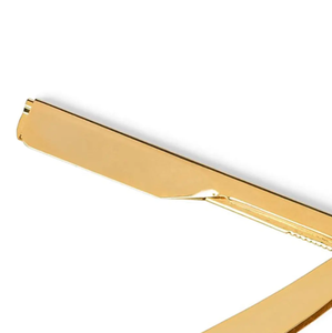 Maquinilla de afeitar de borde recto de grado industrial Mango plegable de acero inoxidable dorado de alta calidad para esquilar - Product Image 2