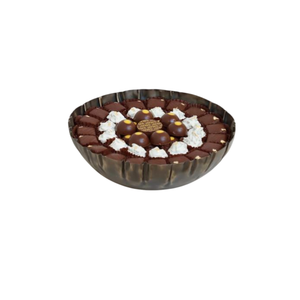 Tazón de servicio de dulces de Chocolate decorativo de mesa de diseño fantástico Tazón de Metal dorado de alta calidad para bodas y eventos especiales - Product Image 5