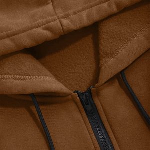 Color Block Sweatsuits para hombres Full Zip Hoodies Sudadera Elástico Cordón Pantalones de chándal con bolsillos 2 piezas - Product Image 4