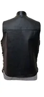 Gilet de moto respirant en cuir polyester/coton 100% authentique, patchs personnalisés, couleur, taille et design sur mesure, haute qualité, hiver, homme