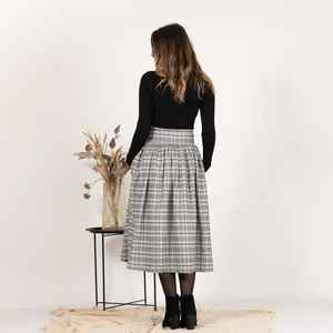 กระโปรงทรงดินสอเอวสูงสำหรับหญิงตั้งครรภ์, กระโปรงครึ่งกระโปรงเอวสูงสีทึบสำหรับหญิงตั้งครรภ์ - Product Image 4