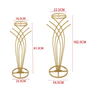 Support en métal de haute qualité nouveau design vente à chaud décoration d'événement fleurs de table support décoration pour mariage - Product Image 1