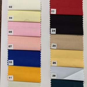 Tissu de chemise en polyester/coton de haute qualité 58cm de largeur Style teint uni pour hommes costumes dames pour les deux bon choix pour les garçons - Product Image 1