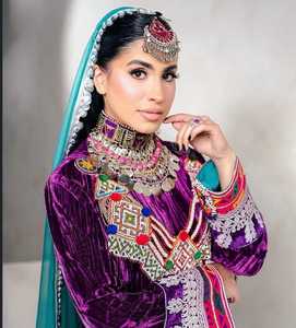 Dernières créations de robes afghanes pour femmes, broderie lourde, longueur genou, robes traditionnelles afghanes Kuchi, robes de fête, danse du ventre, robes vintage - Product Image 2