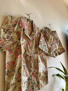 ชุดนอนผ้าฝ้ายคอวีของผู้หญิงไซส์พิเศษชุดนอนพิมพ์ลายดอกไม้ผ้านุ่มกางเกงขาสั้นพิมพ์ลายดอกไม้สำหรับใส่อยู่บ้าน - Product Image 4