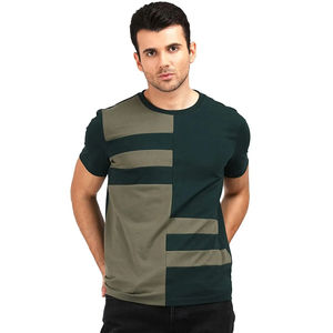 Venta al por mayor de los hombres de encargo del músculo Fit hombres gimnasio camiseta con poliéster 100% algodón elástico Casual cuello redondo Slim hombres gimnasio camiseta - Product Image 1