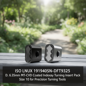 ISO LNUX 191940SN-DFT9325 D. 6.35mm MT-CVD Inserto de Torneado Indexable Recubierto, Paquete de 10 para Herramientas de Torneado de Precisión - Product Image 3