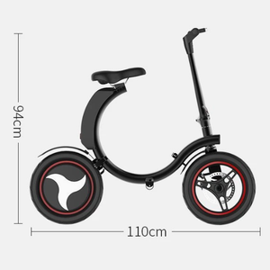 Vélo électrique pliable 14 pouces avec cadre en aluminium - Conception ultra-légère et portable pour hommes/femmes - Batterie lithium-ion dissimulée - Moteur sans balais 250W - Product Image 6