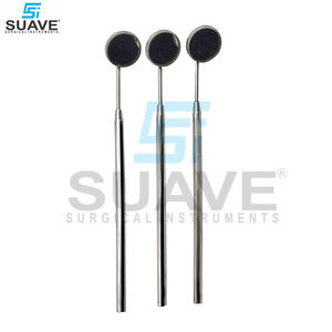 กระจกส่องฟันแบบมีด้ามจับที่ทำจากสแตนเลสอุปกรณ์ทันตกรรมโดยเครื่องมือผ่าตัด - Product Image 5