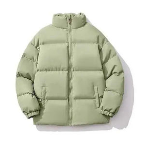 Manteau d'hiver vintage en coton à col montant épissé personnalisé pour hommes Vestes d'hiver avec logo personnalisé pour hommes Veste d'hiver en duvet 2025 - Product Image 5